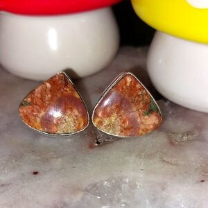 Bird's Eye Jasper Stud Earrings